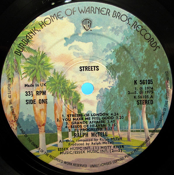 Ralph McTell : Streets (LP, Advance, Album, Gat)