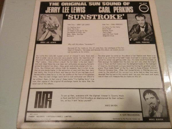 Jerry Lee Lewis And Carl Perkins : Sunstroke (LP, Comp, RE)