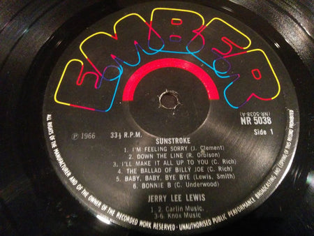 Jerry Lee Lewis And Carl Perkins : Sunstroke (LP, Comp, RE)