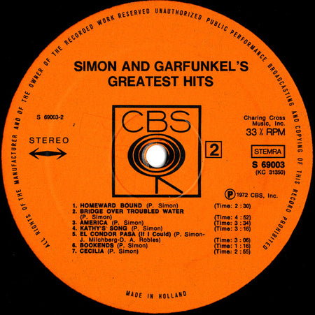 Simon & Garfunkel : Simon And Garfunkel's Greatest Hits (LP, Comp)