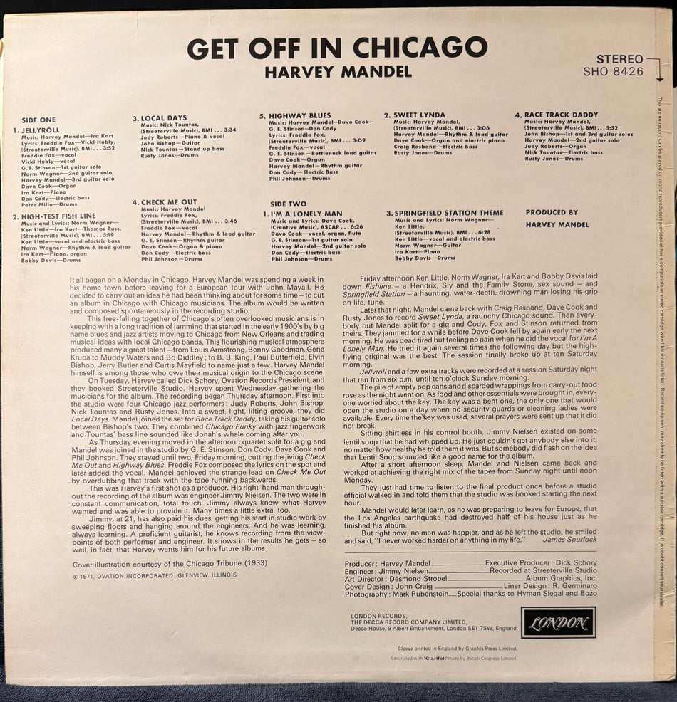 Harvey Mandel - Get Off In Chicago