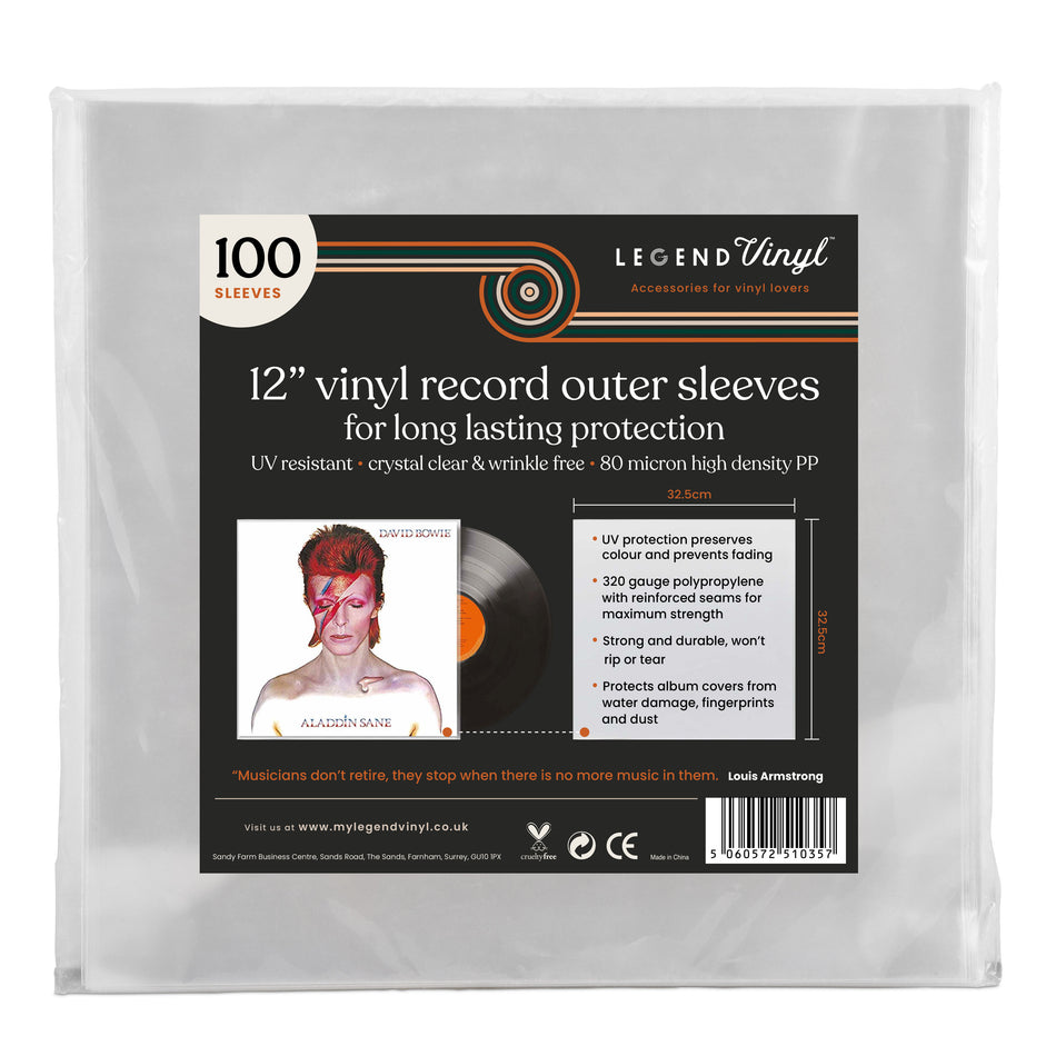 12″ LP Vinyl Record Sleeves x100